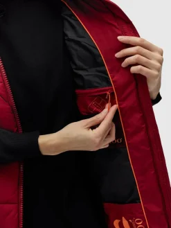 Navahoo Jacken & Westen*Damen Steppweste - Schnuffelchen rot uni