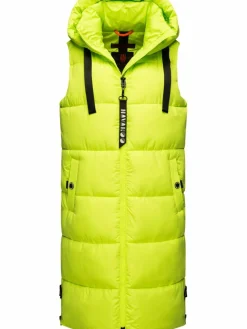 Navahoo Jacken & Westen*Damen Steppweste - Schnuffelchen grün uni