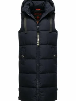 Navahoo Jacken & Westen*Damen Steppweste - Schnuffelchen marine uni