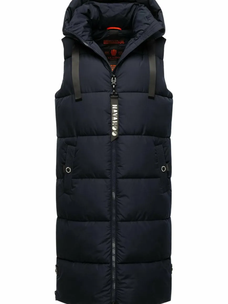 Navahoo Jacken & Westen*Damen Steppweste - Schnuffelchen marine uni