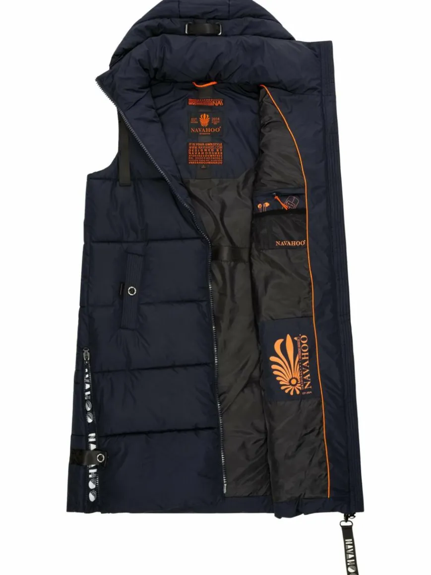 Navahoo Jacken & Westen*Damen Steppweste - Schnuffelchen marine uni