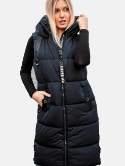 Navahoo Jacken & Westen*Damen Steppweste - Schnuffelchen marine uni