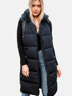 Navahoo Jacken & Westen*Damen Steppweste - Schnuffelchen marine uni