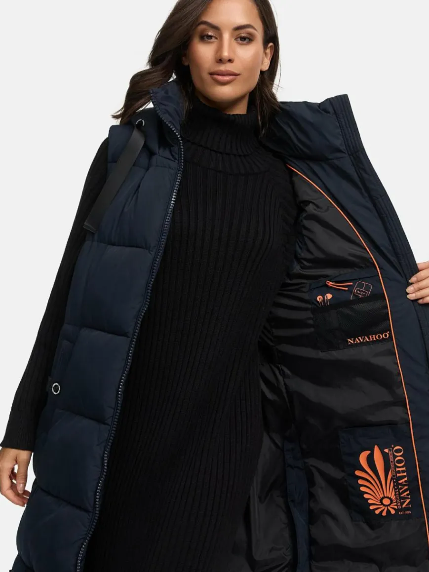 Navahoo Jacken & Westen*Damen Steppweste - Schnuffelchen marine uni