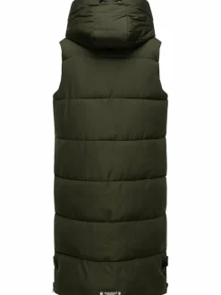 Navahoo Jacken & Westen*Damen Steppweste - Schnuffelchen oliv uni