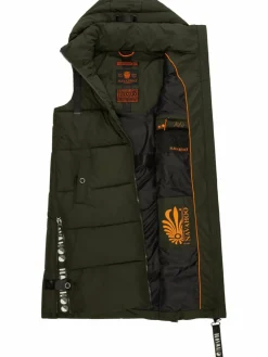 Navahoo Jacken & Westen*Damen Steppweste - Schnuffelchen oliv uni