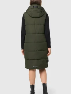 Navahoo Jacken & Westen*Damen Steppweste - Schnuffelchen oliv uni