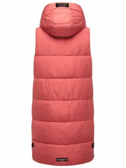 Navahoo Jacken & Westen*Damen Steppweste - Schnuffelchen rot uni