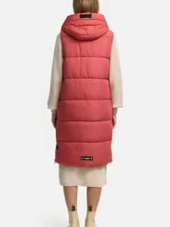 Navahoo Jacken & Westen*Damen Steppweste - Schnuffelchen rot uni