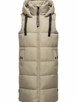 Navahoo Jacken & Westen*Damen Steppweste - Schnuffelchen grau uni