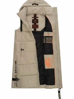 Navahoo Jacken & Westen*Damen Steppweste - Schnuffelchen grau uni