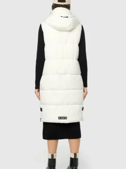 Navahoo Jacken & Westen*Damen Steppweste - Schnuffelchen weiß uni