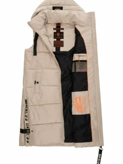 Navahoo Jacken & Westen*Damen Steppweste - Schnuffelchen taupe uni