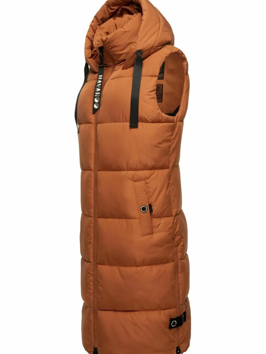 Navahoo Jacken & Westen*Damen Steppweste - Schnuffelchen terra uni