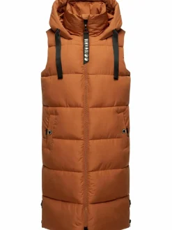 Navahoo Jacken & Westen*Damen Steppweste - Schnuffelchen terra uni