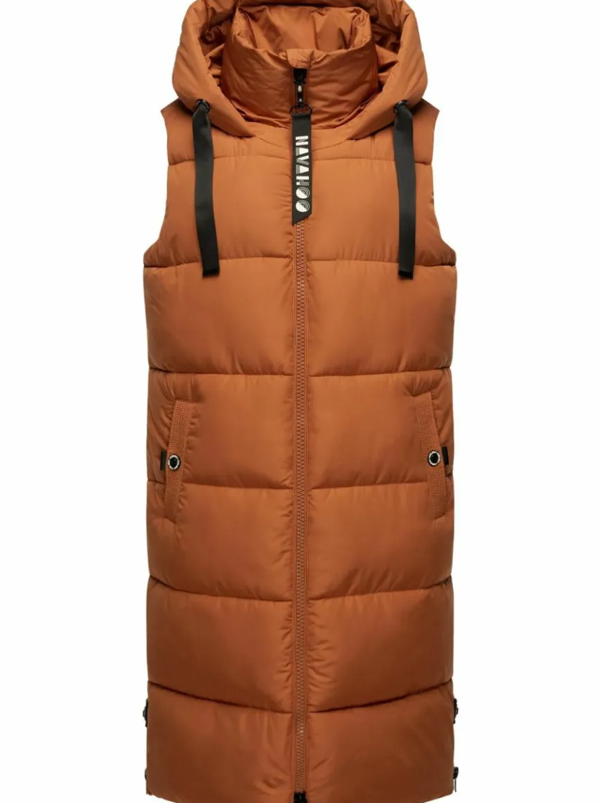 Navahoo Jacken & Westen*Damen Steppweste - Schnuffelchen terra uni