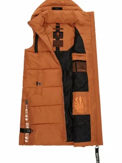 Navahoo Jacken & Westen*Damen Steppweste - Schnuffelchen terra uni