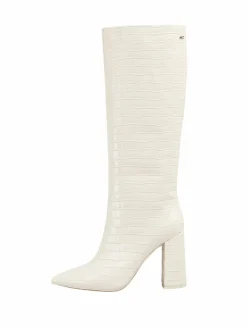 Marc Cain Stiefel*Damen Stiefel ecru strukturiert