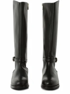 Tommy Hilfiger Stiefel*Damen Stiefel aus Leder schwarz uni