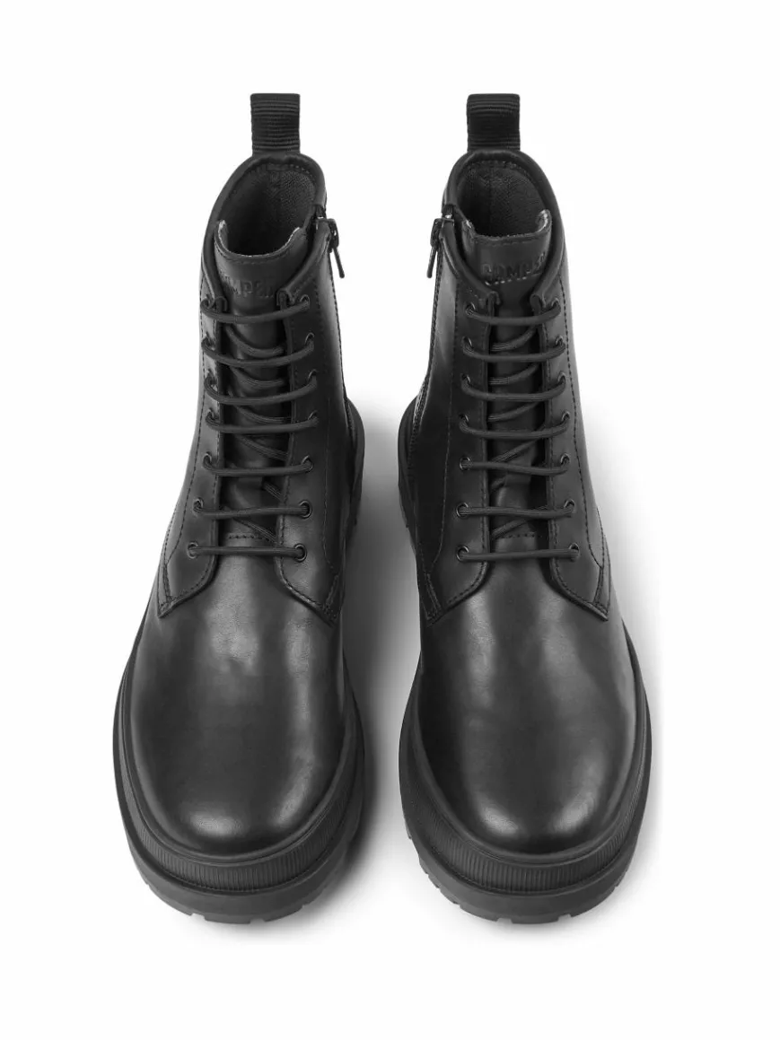 Camper Boots & Stiefeletten*Damen Stiefeletten - Brutus Trek schwarz uni