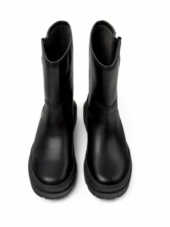 Camper Stiefel*Damen Stiefeletten - Brutus Trek schwarz uni