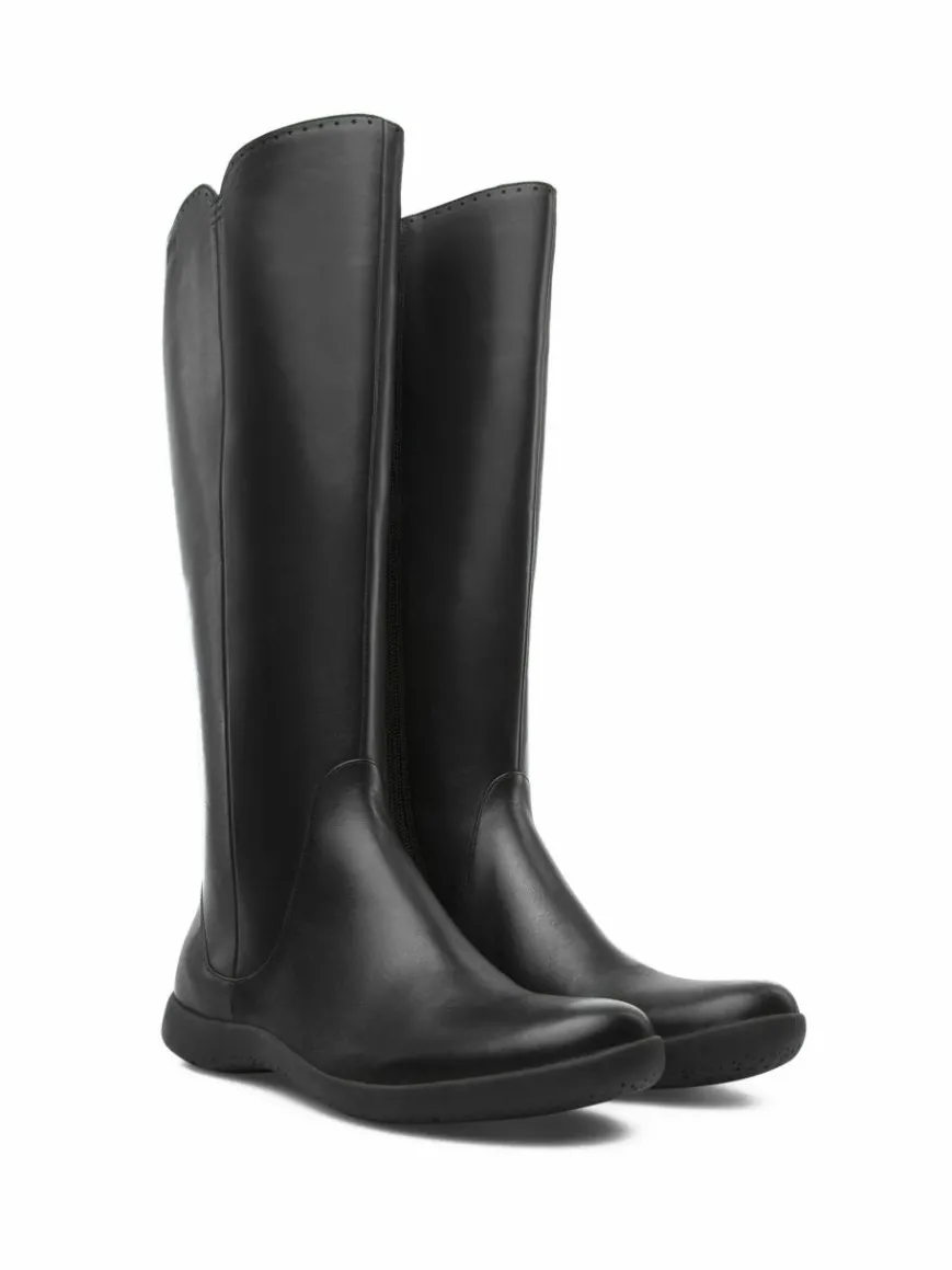 Camper Stiefel*Damen Stiefeletten - Spiral schwarz uni