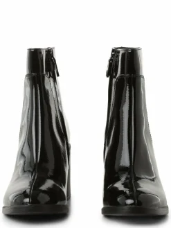 Calvin Klein Jeans Boots & Stiefeletten*Damen Stiefeletten mit Leder-Anteil schwarz uni