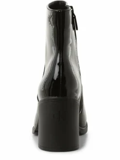 Calvin Klein Jeans Boots & Stiefeletten*Damen Stiefeletten mit Leder-Anteil schwarz uni