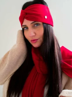 Fraas Mützen & Hüte*Damen Stirnband rot uni