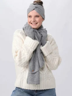 Fraas Mützen & Hüte*Damen Stirnband grau uni