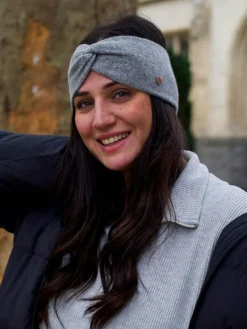 Fraas Mützen & Hüte*Damen Stirnband grau uni