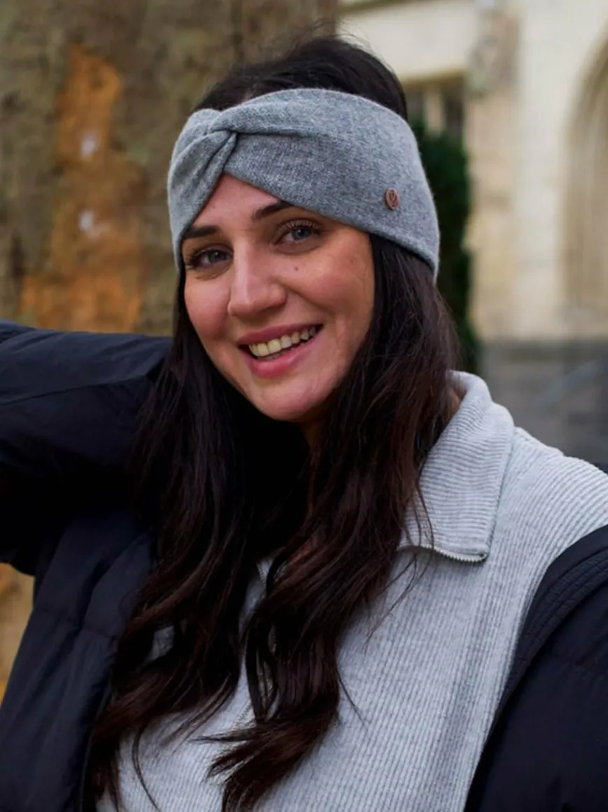 Fraas Mützen & Hüte*Damen Stirnband grau uni