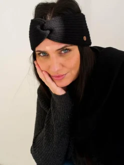 Fraas Mützen & Hüte*Damen Stirnband schwarz uni