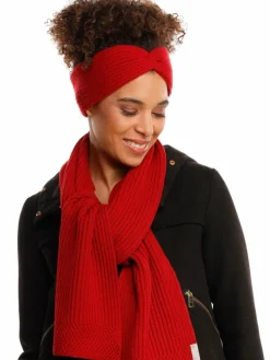 Fraas Mützen & Hüte*Damen Stirnband rot uni