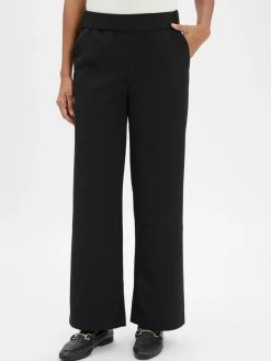 zero Hosen*Damen Stoffhose schwarz uni