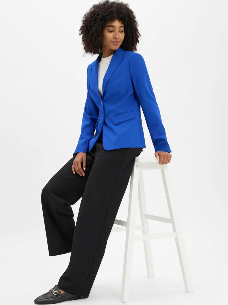 zero Hosen*Damen Stoffhose schwarz uni