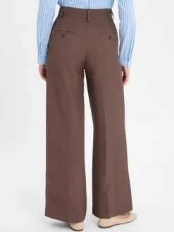 Weekend Max Mara Hosen*Damen Stoffhose - Ballo schoko uni