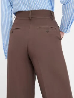 Weekend Max Mara Hosen*Damen Stoffhose - Ballo schoko uni