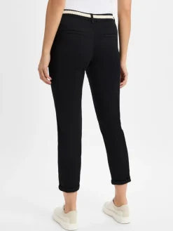 s.Oliver Hosen*Damen Stoffhose - Chino schwarz uni