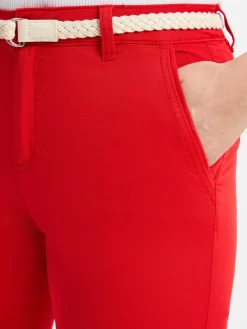 s.Oliver Hosen*Damen Stoffhose - Chino rot uni