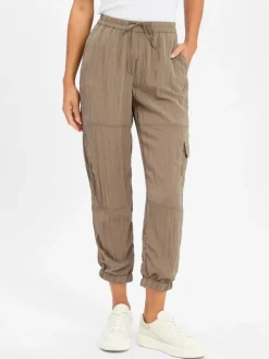 Opus Hosen*Damen Stoffhose - Ersima Travel khaki uni