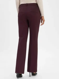 Cambio Hosen*Damen Stoffhose - Francoise aubergine uni