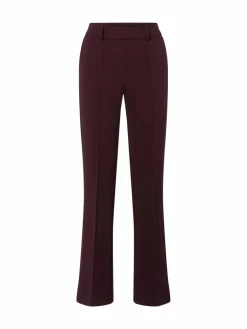Cambio Hosen*Damen Stoffhose - Francoise aubergine uni