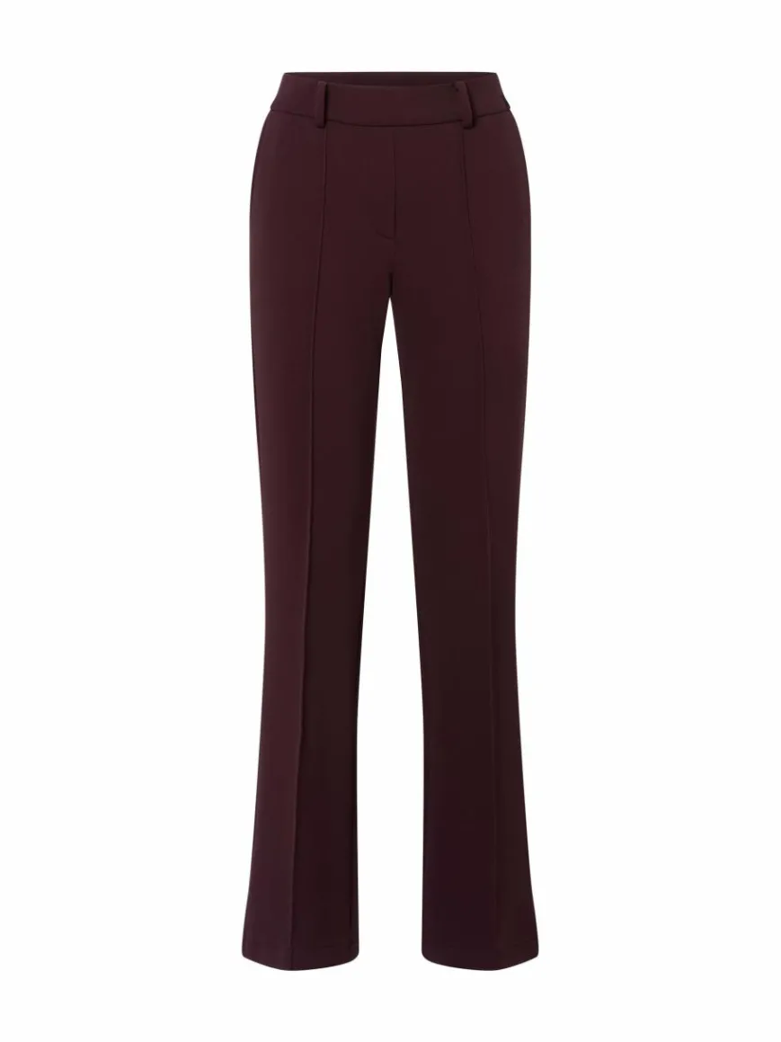 Cambio Hosen*Damen Stoffhose - Francoise aubergine uni