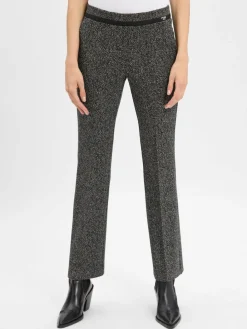 Cambio Hosen*Damen Stoffhose - Francoise schwarz weiß gemustert