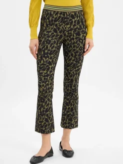 Marc Cain Sports Hosen*Damen Stoffhose - Frederica khaki schwarz gemustert