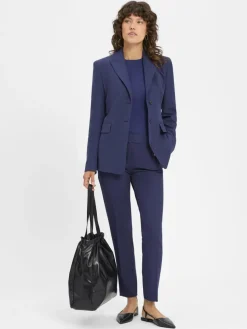 HUGO Blazer|Hosen*Damen Stoffhose - Hedima marine uni