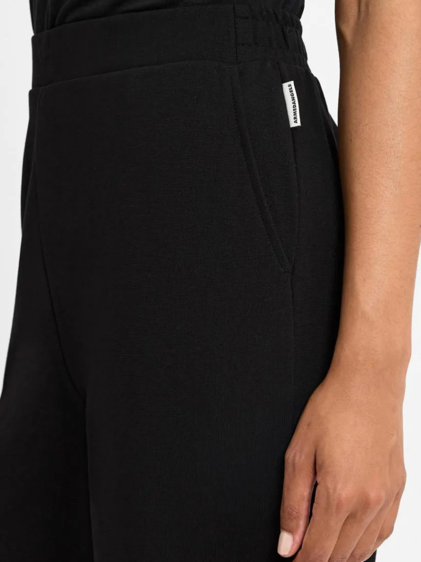 ARMEDANGELS Hosen*Damen Stoffhose - Himaari schwarz uni