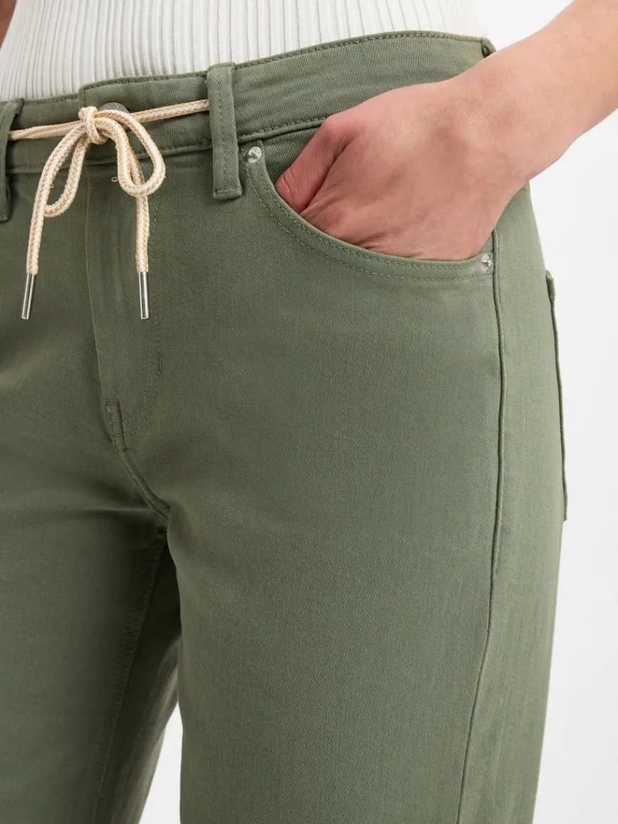 s.Oliver Jeans|Hosen*Damen Stoffhose - Karolin oliv uni