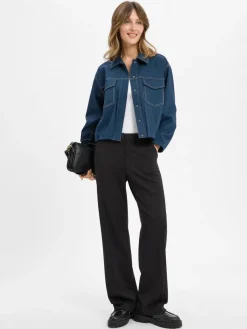 BRAX Hosen*Damen Stoffhose - Maine schwarz uni